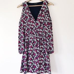 Banana Republic Cold Shoulder Floral Dress Size 6